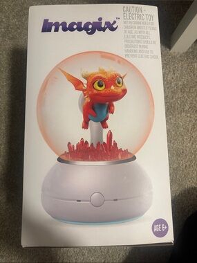 Red Dragon Electronic Toy with White Base